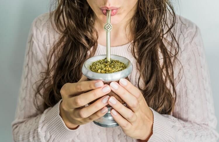 Drinkng Yerba Mate Tea