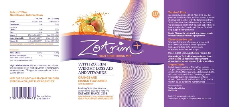 ZotrimPlus Label