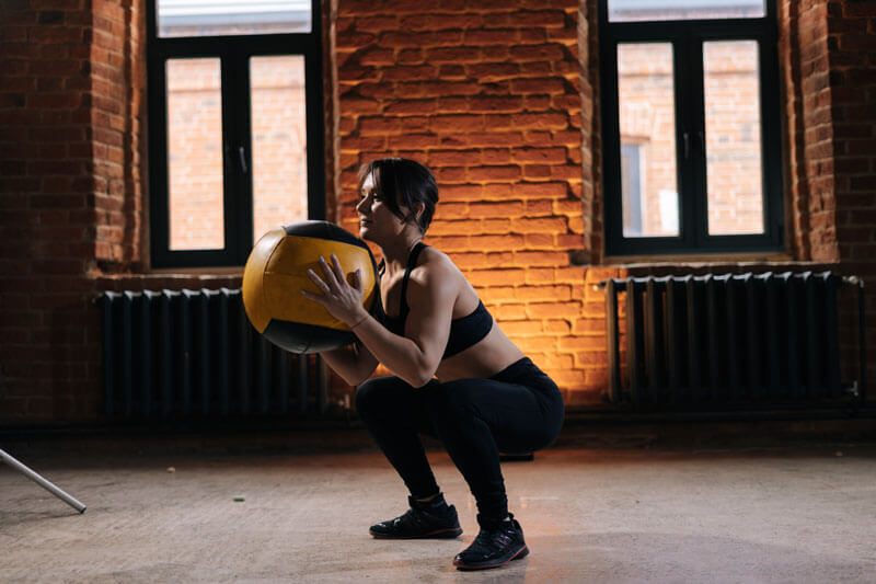 low impact medicine ball workout